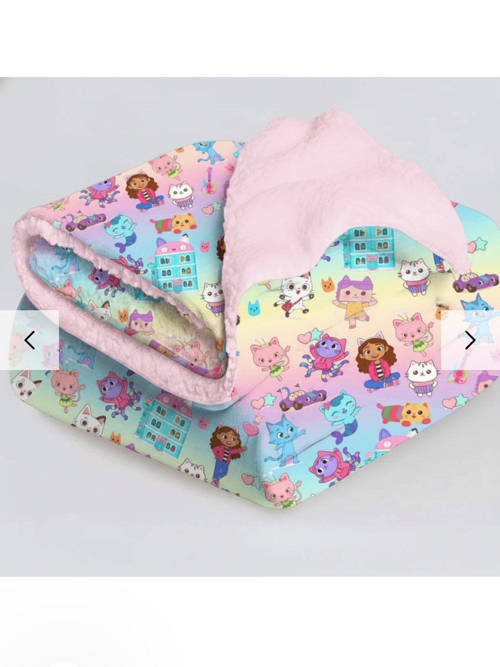 Charlie’s Project Playdate Music Gabby’s Dollhouse Plush Bamboo Blanket